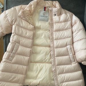 Pink Toddler Girl Moncler Coat